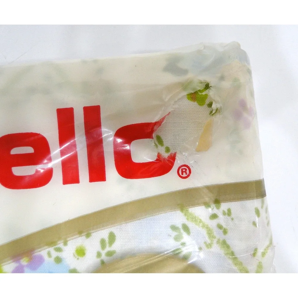 Vintage Cannon Monticello Full Flat Sheet Plantation Bouquet Floral Muslin USA